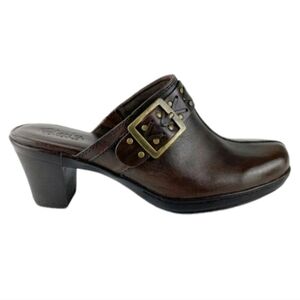 Clarks bendables leather mule sandals